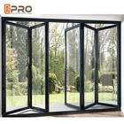 Heavy duty thermal break folding glass doors windows aluminum bif old door