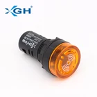 6V 12V 24V 48V 110V 220V Short Size AD16-22SM 22mm Red LED Indicator With Flasher Buzzer