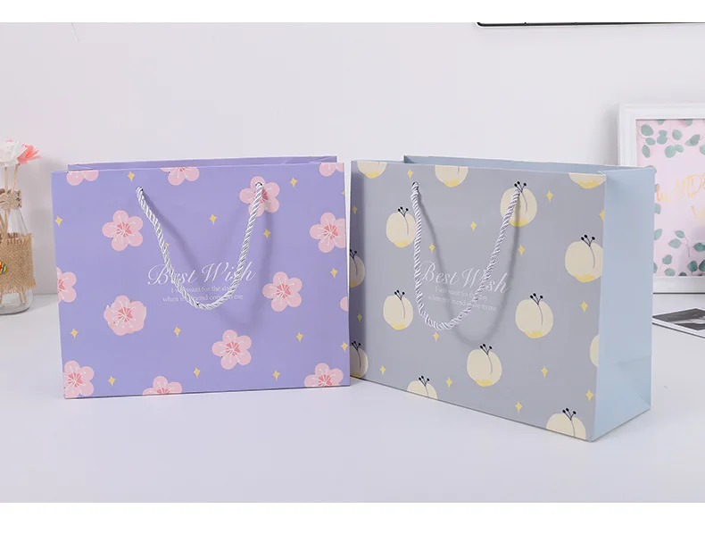 factory cheap price ivory paper shopping bag for