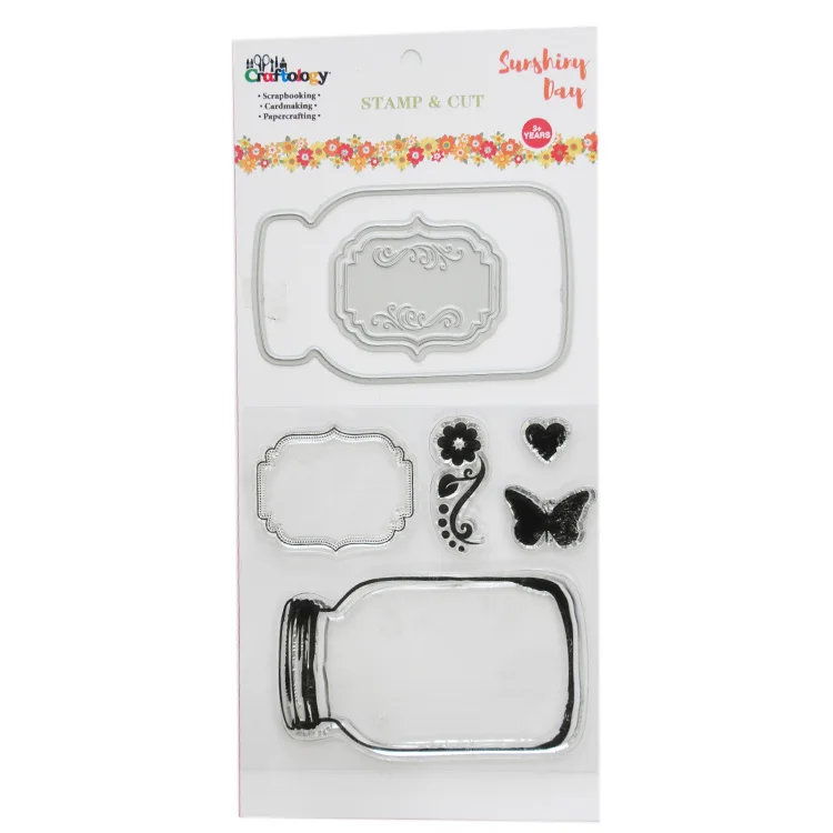bottle shape craft metal cutting dies for paper