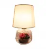 Fashionable Beautiful Variety Of Fresh Rose Flowers Desk Lamp Preserved Flower Rose Table Lamp Decorative