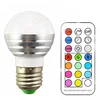 Home light Timing 3W RGBW LED bulb lamp memory 16 color changing lamp wall switch RGB+cool light with Infrared Remote Control
