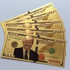 Gold Foil Gold 2020 New Banknote Trump Gold Foil Banknote Paper Money For Value Collection Gift Commemorative