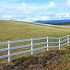 Horse Farm Fence 60 * 96 In Wholesale Factory Directly Price PVC 3 Rails Farm And Horse Fence Easily Assembled