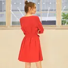Christmas china supplier most popular fashion lady sexy red clothes dress