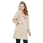 Newest Selling Custom Design Cashmere Coat Long Wool Winter Womens Coat Jackets