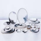 P&T Royal ware factory professional glazed porcelain plate restaurant ceramic tableware