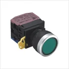 Button Flat Head Self Recovery Button / Self-locking With / Without LED Light Plastic Push Button Switch