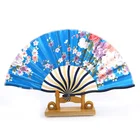 Hand Fans New Design Women Flower Bamboo Folding Hand Fans Wedding Decoration Craft Fans