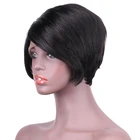 L lace wigs 100% human hair lace front virgin human hair wigs half hand made match machine made hair wig