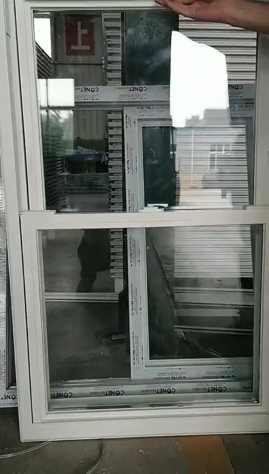 American Style Pvc Double Hung Window Vertical Sliding Window Sash