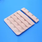 Customized Female bra accessories light pink Superfine fiber woolen cloth fabrics plastic hook and eye