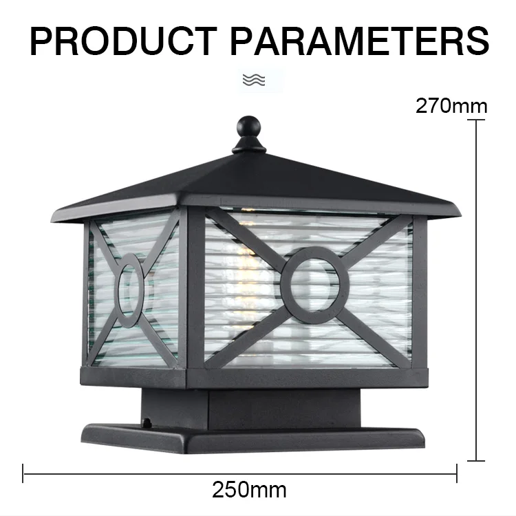 Landscape Lawn Garden Decorative Outdoor Waterproof High Power Pillar Lights