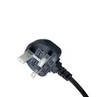 Lead Electric Cord Plug British Market Uk 3 Pin Power Extension Lead Socket Electric Plug To European Plug Ac Power Cord