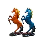Customized Colorful Fiberglass Horse Statue Gift Figurine
