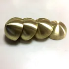 decorative 100mm small metal brushed hollow brass half ball
