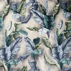 250gsm 145cm Wholesale Custom Digital Print plant design sofa curtain cushion textile arabic sofa fabric