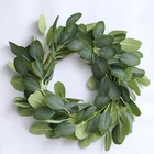Artificial Vines Faux Silk Leaves Wreath Eucalyptus Greenery Garlands for Wedding Backdrop Arch Wall Decor