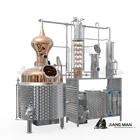 small gin distiller-300l alcohol distillation copper boiler