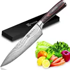 Chef Knife Kitchen Knife 8 Inch German High Carbon Stainless Steel Knife with Ergonomic Handle, Ultra Sharp