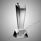 New custom high quality and cheap price optical crystal award trophy vender -OCA019