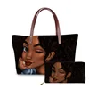 HEC 2019 Fashion Designer Pu Leather Material Women Handbag Wholesale Black Art African Girl