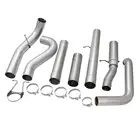 Kit Trucks 5 Inch Back Dual Exhaust Stack Kit System for Heavy Duty Trucks