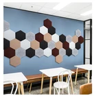 Hexagon polyester decorative soundproof wall panel felt acoustic panel