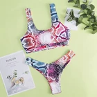 Hot Sale Colorful Bikini Cute Triangle Brazilian Sexy Bikini Breathable Multicolor Thong Bathing Suit For Women