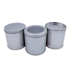 Factory direct tinplate tin box, tea tin box custom round dessert food can