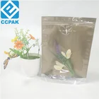 High transparent Front Glossy mylar foil ziplock bags for eyeshadow Blush Foundation Cosmetic make up brush packaging
