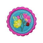 Five-pointed star 3d embroidery patch custom appliques