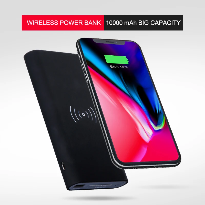 Slim Wireless Power Banks 10000Mah Wireless Charging Power Bank - ANKUX.COM