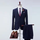 3 piece tuxedo slim fit color TR plaid vest coat pant men suit for wedding