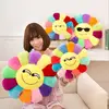 Super Big soft emoji pillow custom stuffed sun flower toys with smiling face