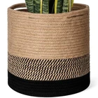QJMAX Decorative Floor Indoor Planter Cover Laundry Storage Bin With Handles
