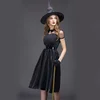 Fashion Halloween New Black Shade Witch Costume Spot cosplay party dress Suit Witch Costume