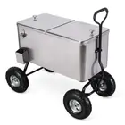 Popular Beach and Garden Cooler Wagon With Adjustable Handle