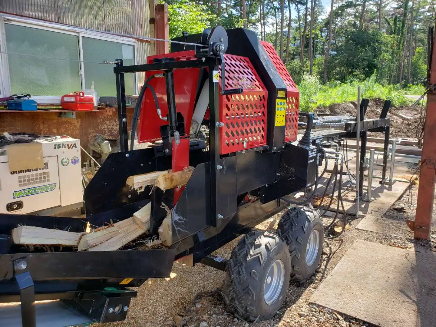 Lifan Engine Powered Mm Working Capacity Hydraulic Wood Log Splitter