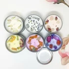 Decorative Custom Aroma Crystal Luxury Woodwick Scented Tin Candles with Dried Flower