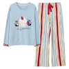 Factory direct sales women's girls sleeping pajamas wholesale nightwear cotton pyjamas sleepwear set comfortable and soft nighty