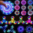Hot Sale Toys Hot Sale LED Fidget Spinner Crystal Hand Gyro Rotating Stress Relief For Children's Toys
