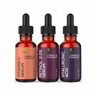 Private label 3 in 1 100% Pure Vitamin C Retinol Hyaluronic Serum with gift set