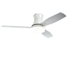 24W Led Wall Control 3 Speeds Full Copper Wire Mute Motor Ac Ceiling Fan With Light