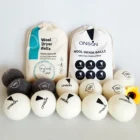 Life Natural Wool Dryer Balls SIMPLIFY YOUR LIFE Organic Natural Fabric Softener X-Large Set Of 6