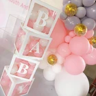 Boy And Girl 1st Baby Birthday Decoration Creative Transparent Letter Balloon Box