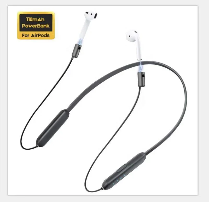 Sport Power NeckBand 110mAh Power Bank for AirPods, Accessories Enhancing Battery & Anti-Lost Compatible with Apple Airpods - ANKUX.COM