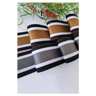 Customized Printed Colorful 100% Cotton Softer Crochet Woven/Knitted Jacquard Elastic Band For Bra/Underwear