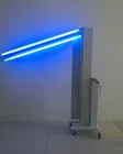 Mobile Double-Tube Carbon Steel UV sterilizer Lamp Trolley with infrared Sensing
