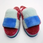 Slippers Baby Kids Wool Slippers With Elastic Band Real Sheepskin Slippers